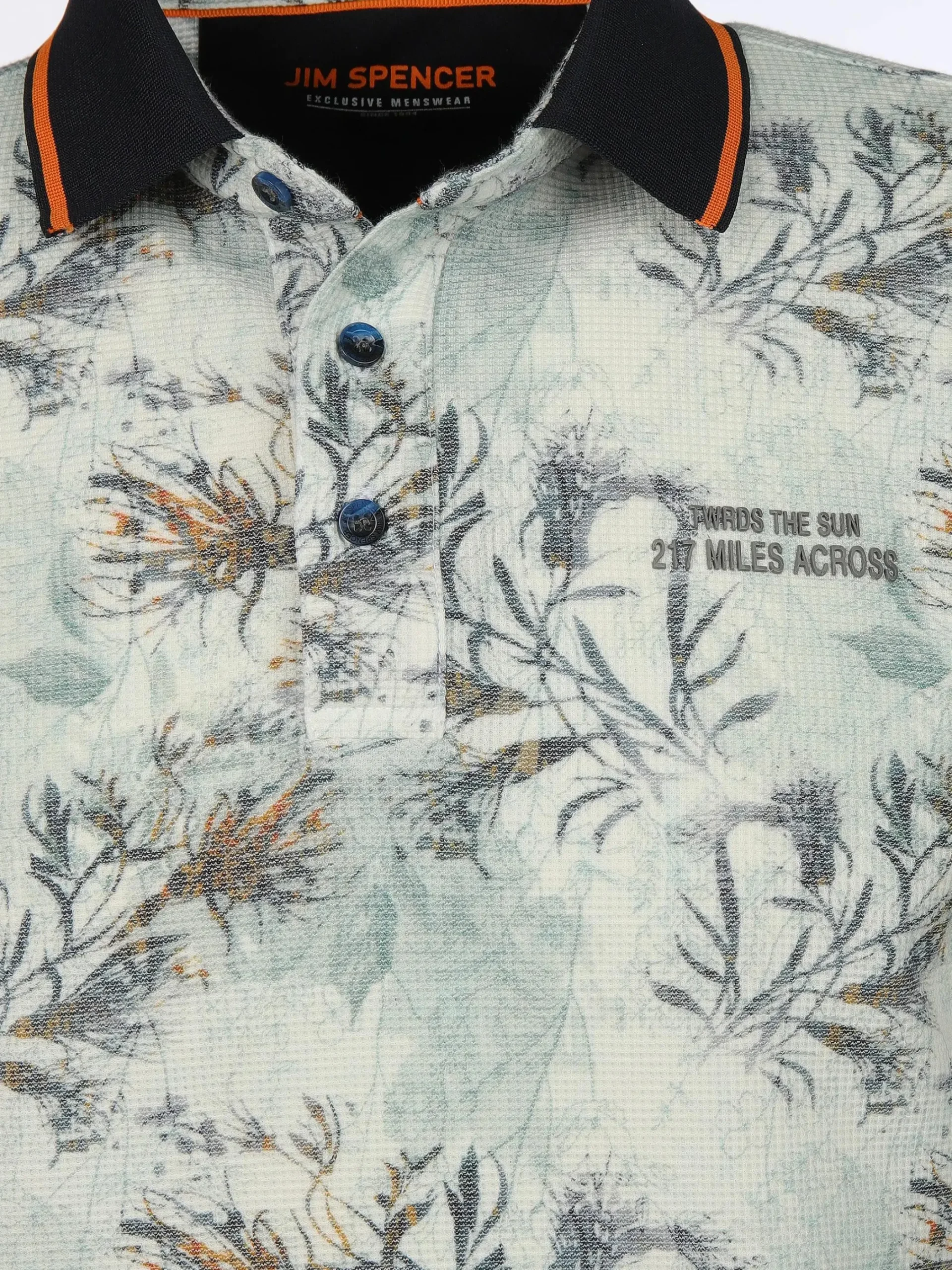 Herren Jim Spencer Herren Poloshirt mit Alloverprint