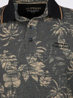 Herren Jim Spencer Herren Poloshirt mit Alloverprint