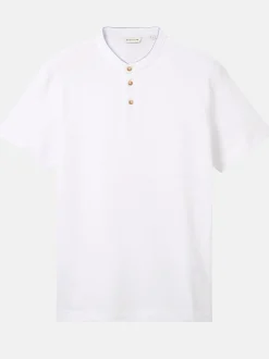 Herren Tom Tailor Herren Poloshirt mit kurzem Stehkragen