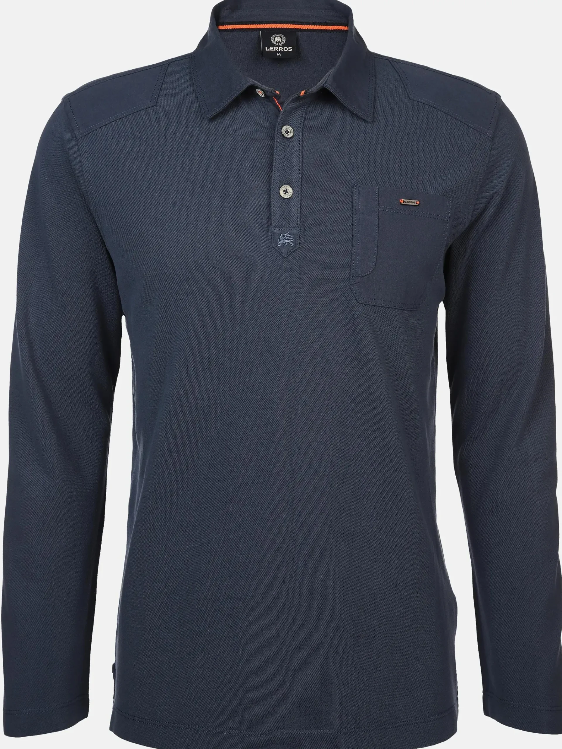 Herren Lerros Herren Poloshirt mit langem Arm