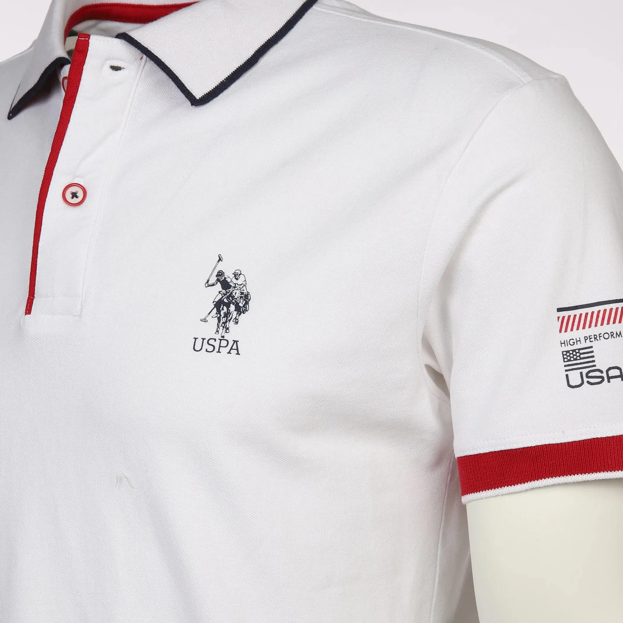 Herren U.S. Polo Assn. Herren Poloshirt mit Print