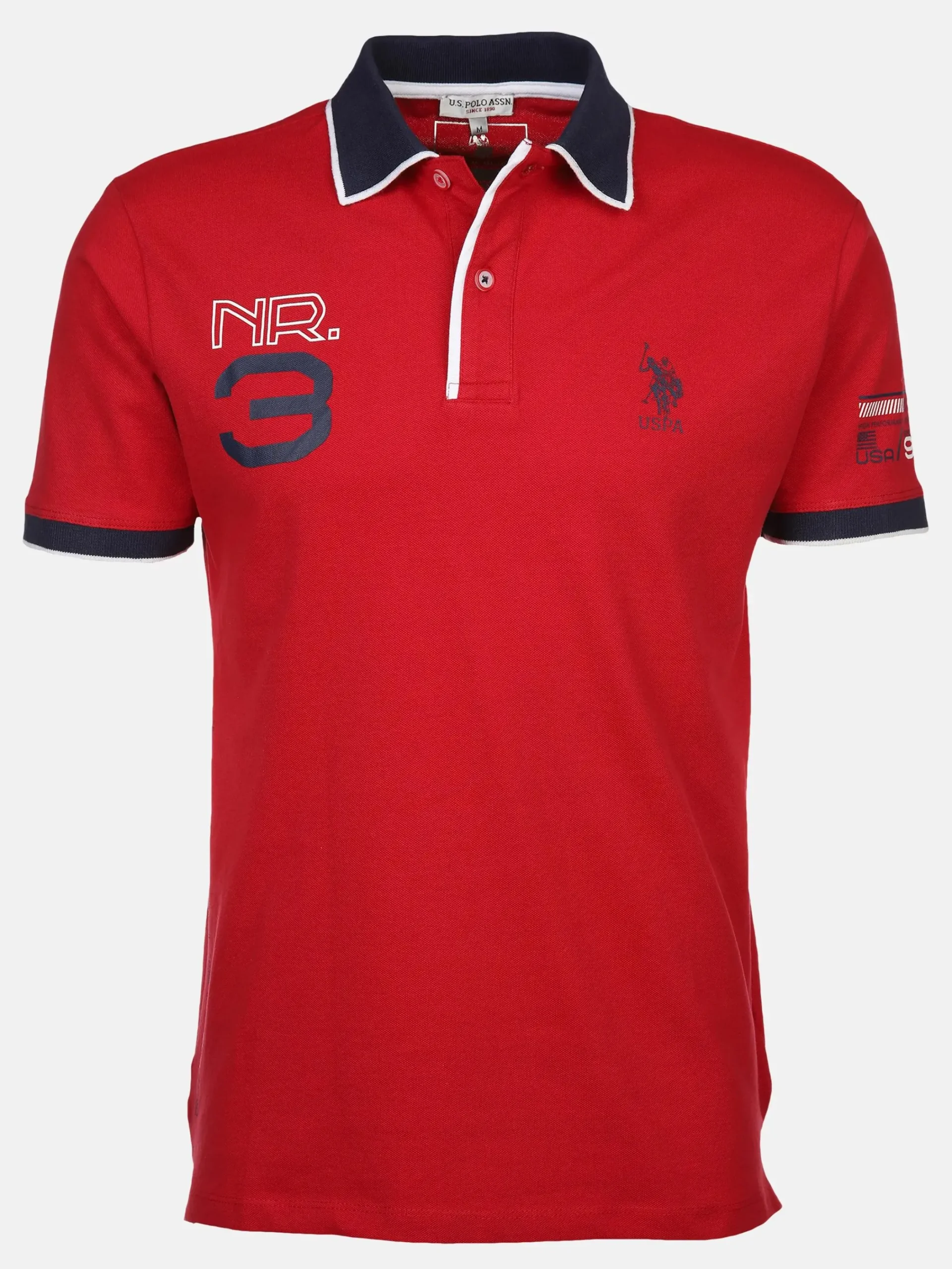 Herren U.S. Polo Assn. Herren Poloshirt mit Print