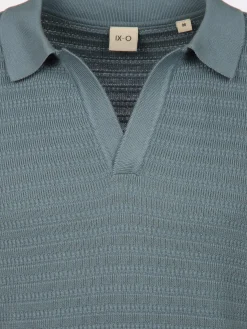 Herren IX-O Herren Poloshirt mit Struktur