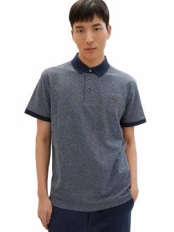 Herren Tom Tailor Herren Poloshirt unifarben