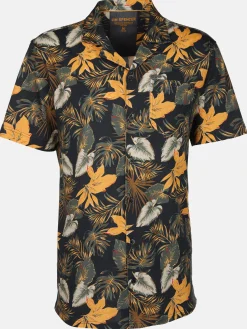 Herren Jim Spencer Herren Resorthemd mit kurzem Arm und Alloverprint