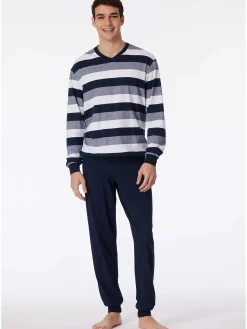 Herren Schiesser Herren Schlafanzug in langer Form