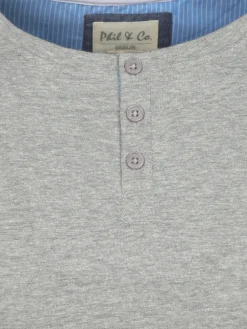 Herren Phil+Co Herren Schlafshirt meliert