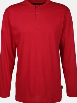 Herren Jim Spencer Herren Schlafshirt mit Knopfleiste