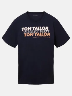 Herren Tom Tailor Herren Shirt mit Frontprint