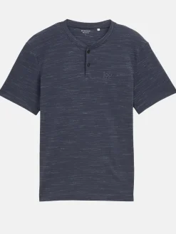 Herren Tom Tailor Herren Shirt mit kurzer Knopfleiste