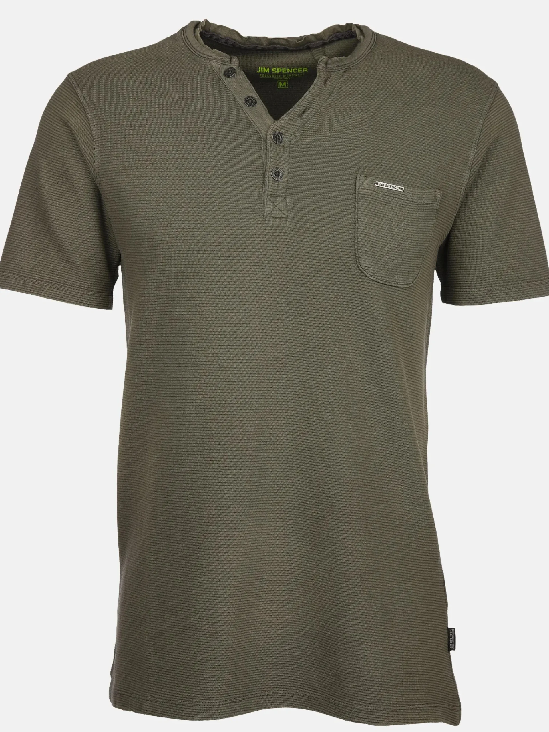 Herren Jim Spencer Herren Shirt mit Rippstruktur