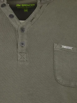 Herren Jim Spencer Herren Shirt mit Rippstruktur