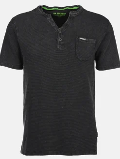 Herren Jim Spencer Herren Shirt mit Rippstruktur