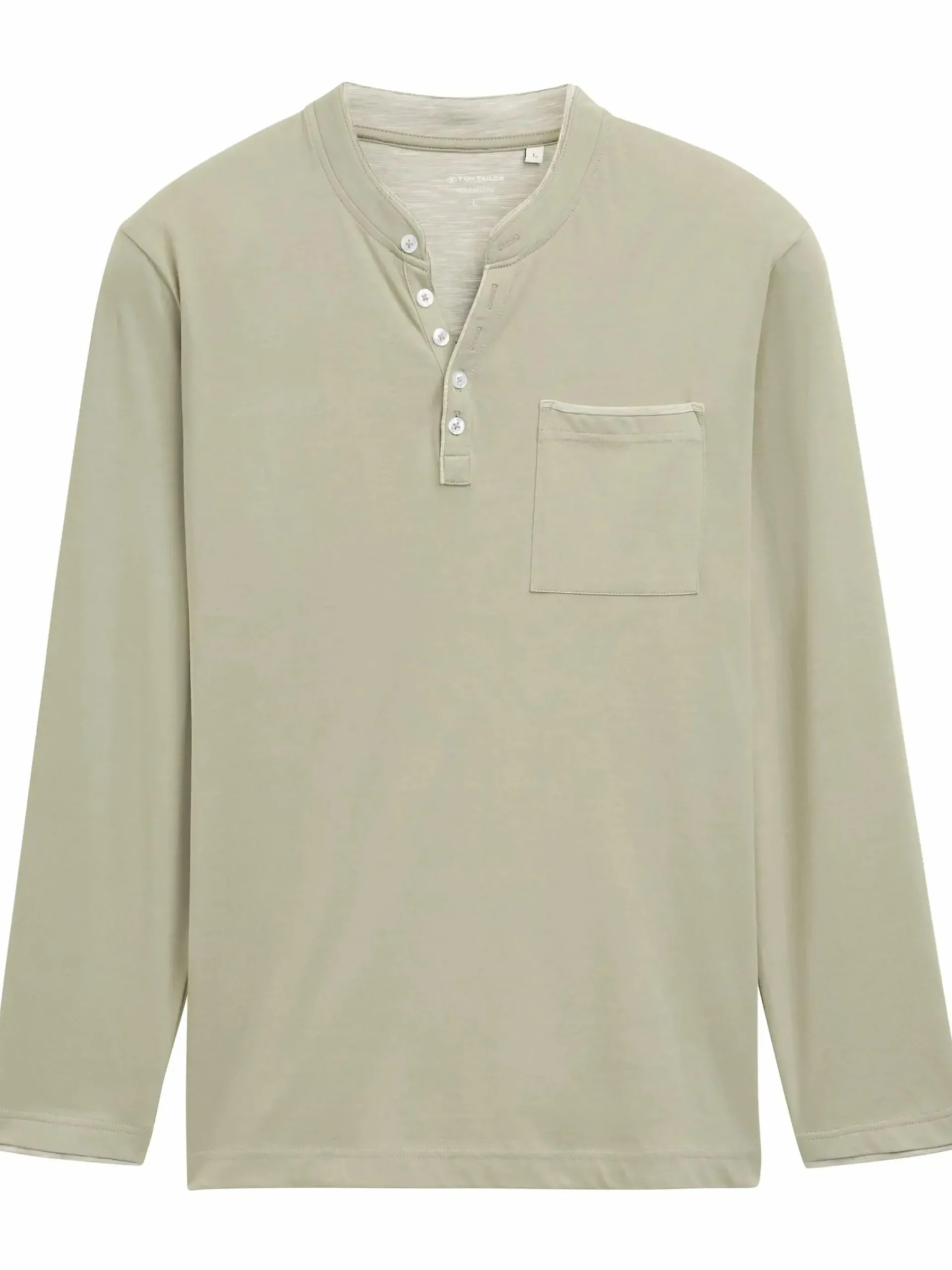 Herren Tom Tailor Herren Shirt mit Serafinoausschnitt