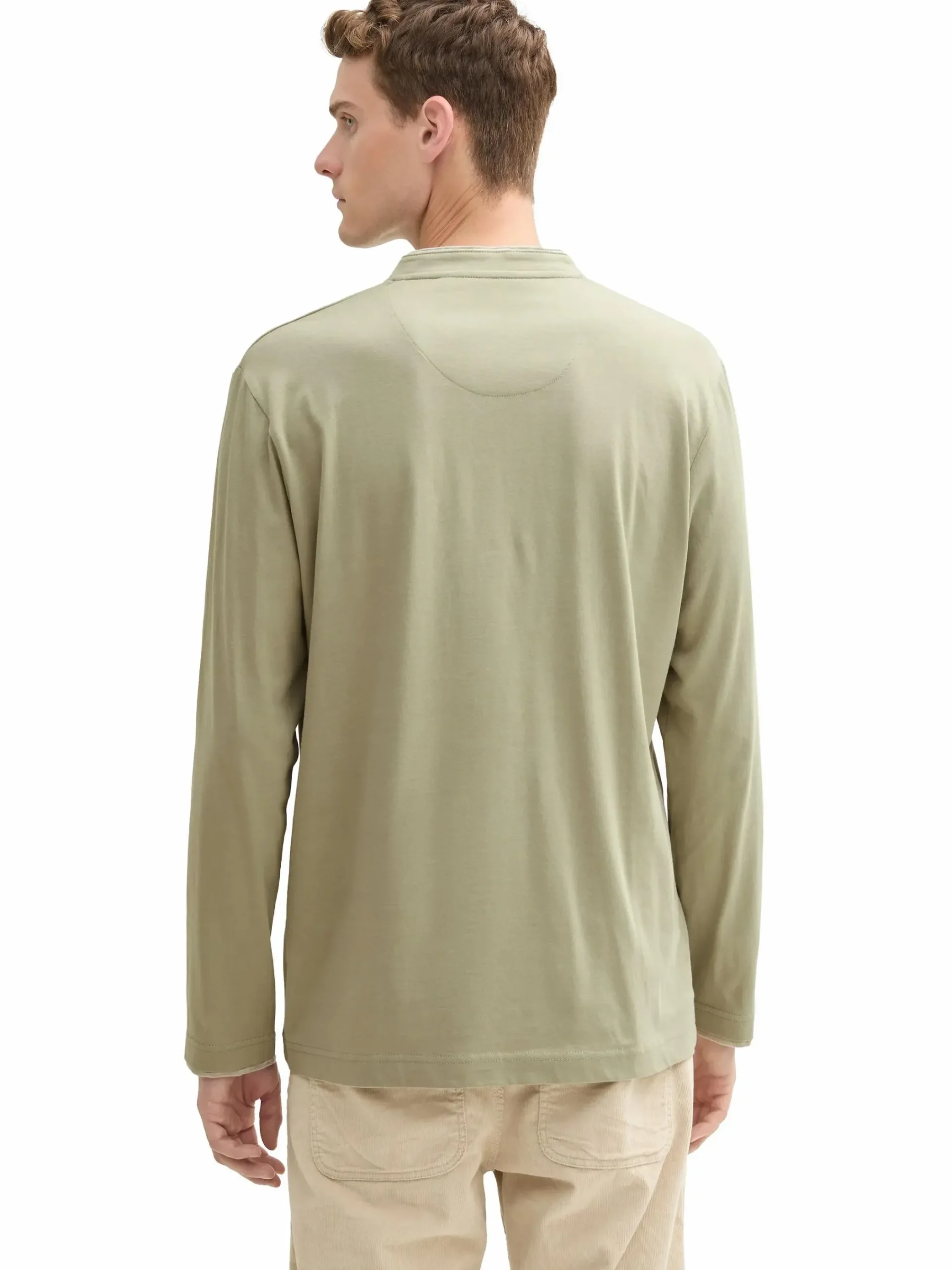 Herren Tom Tailor Herren Shirt mit Serafinoausschnitt