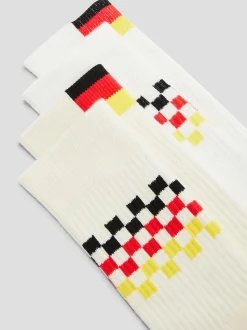 Herren s.Oliver Herren Socken mit Deutschland-Print im 2er-Pack