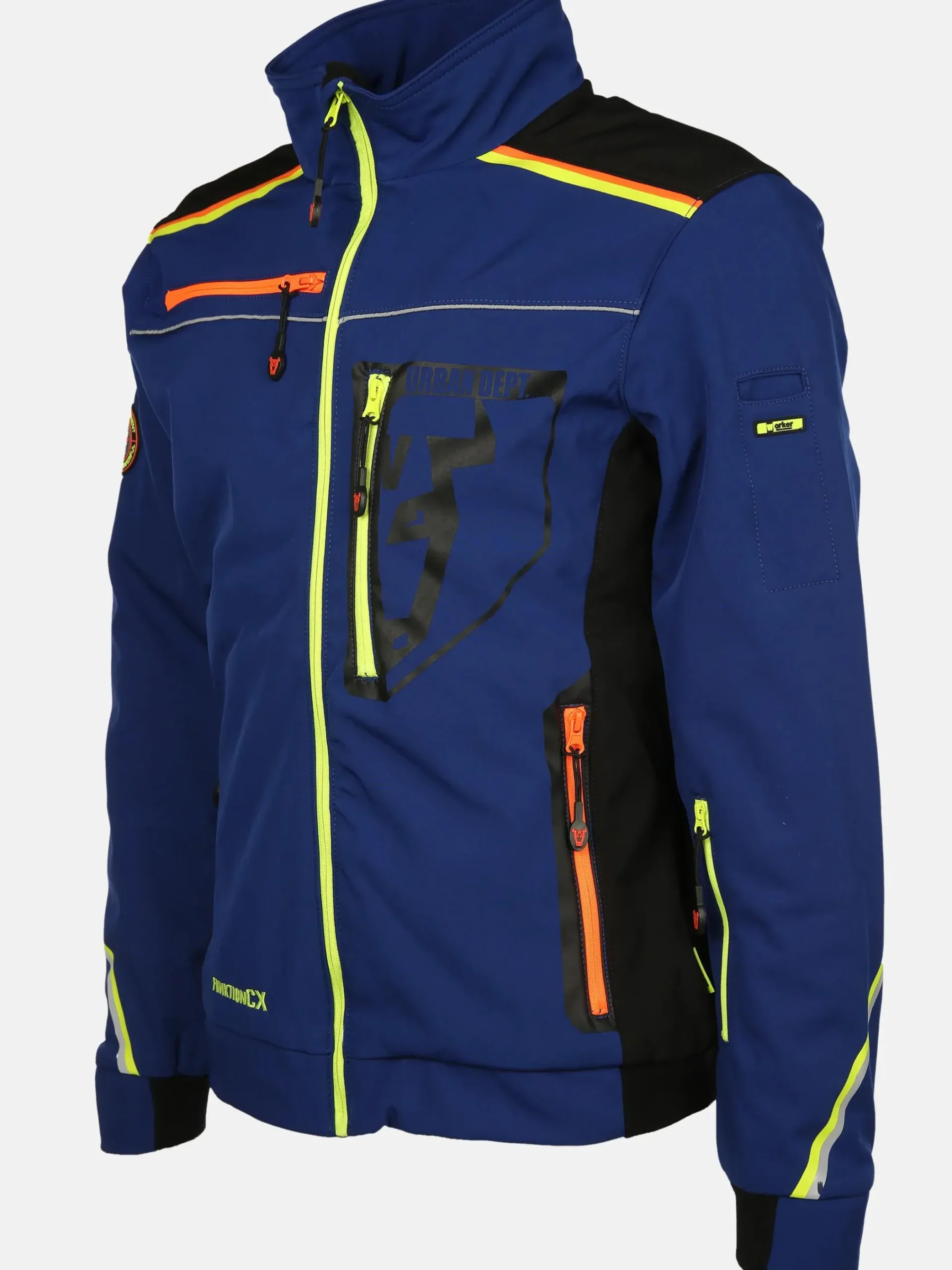 Herren Worker Herren Softshelljacke mit Neondetails