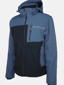 Herren Grinario Sports Herren Softshelljacke mit abnehmbarer Kapuze