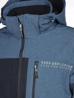 Herren Grinario Sports Herren Softshelljacke mit abnehmbarer Kapuze