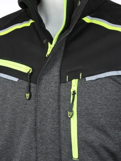 Herren Worker Herren Softshelljacke mit Neondetails