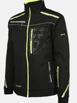 Herren Worker Herren Softshelljacke mit Neondetails