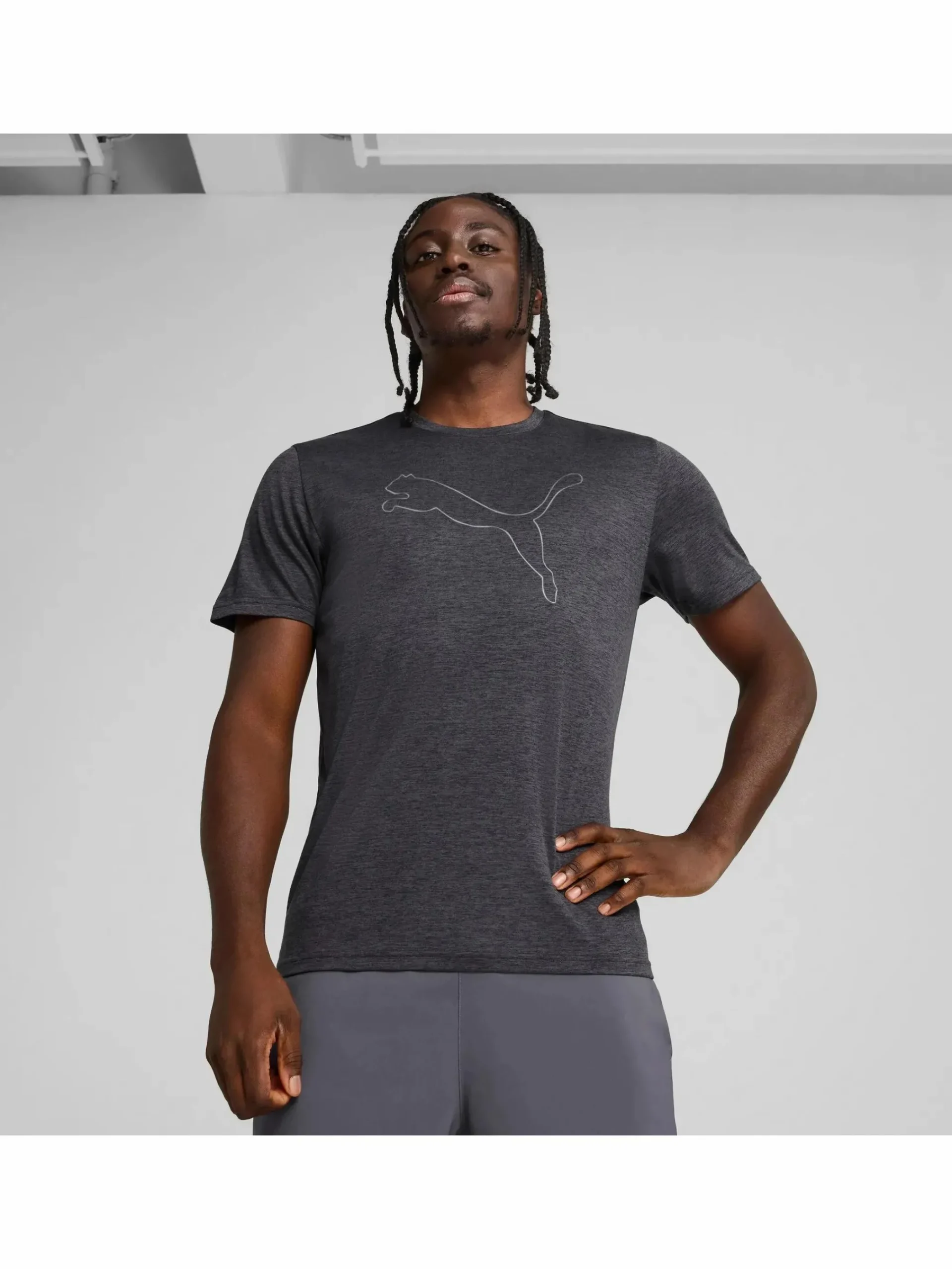 Herren Puma Herren Sportshirt mit Logo-Print