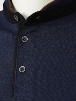 Herren Jim Spencer Herren Stehkragenshirt mit Knopfleiste