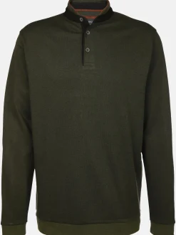 Herren Jim Spencer Herren Stehkragenshirt mit Knopfleiste