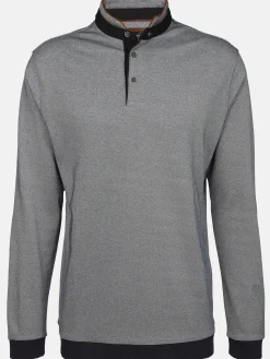 Herren Jim Spencer Herren Stehkragenshirt mit Knopfleiste