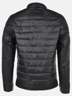 Herren Tom Tailor Herren Steppjacke mit Kunstleder