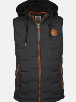 Herren Southern Territory Herren Steppweste 2in1 mit Kapuze