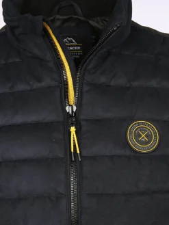 Herren Jim Spencer Herren Steppweste in Velour Optik