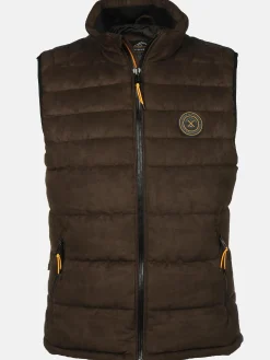 Herren Jim Spencer Herren Steppweste in Velour Optik