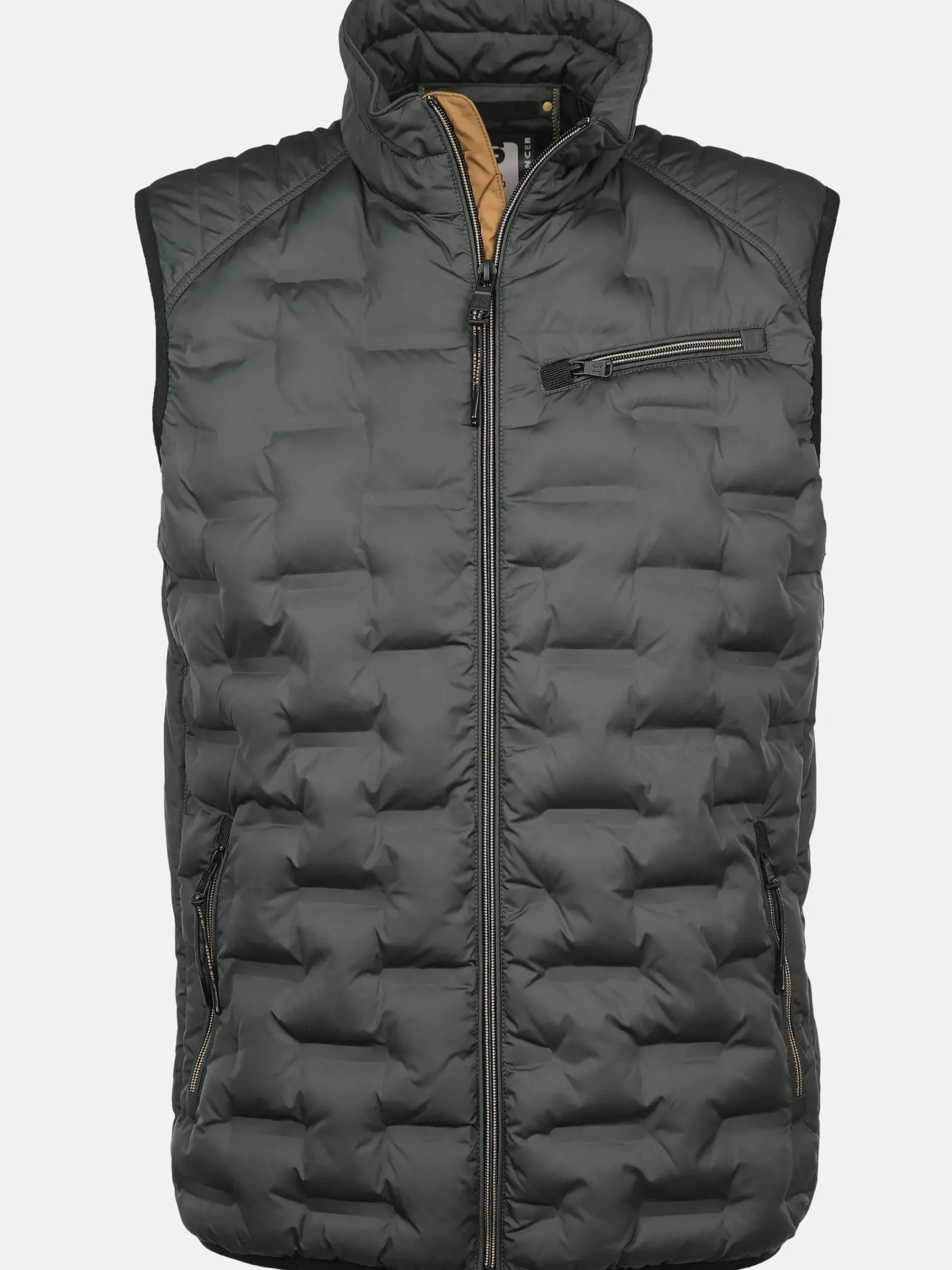 Herren Jim Spencer Herren Steppweste mit Stehkragen