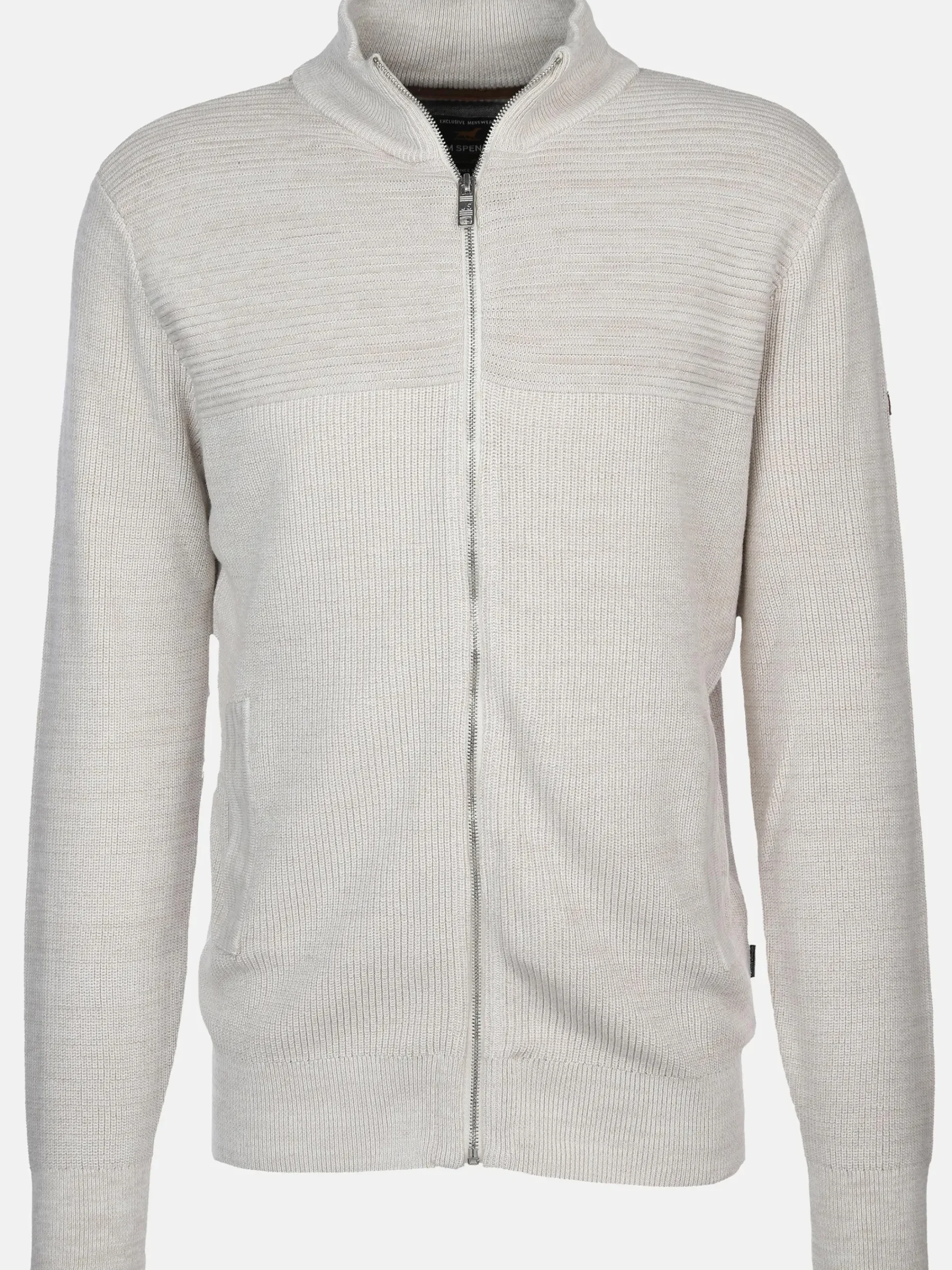 Herren Jim Spencer Herren Strickcardigan mit Reißverschluss
