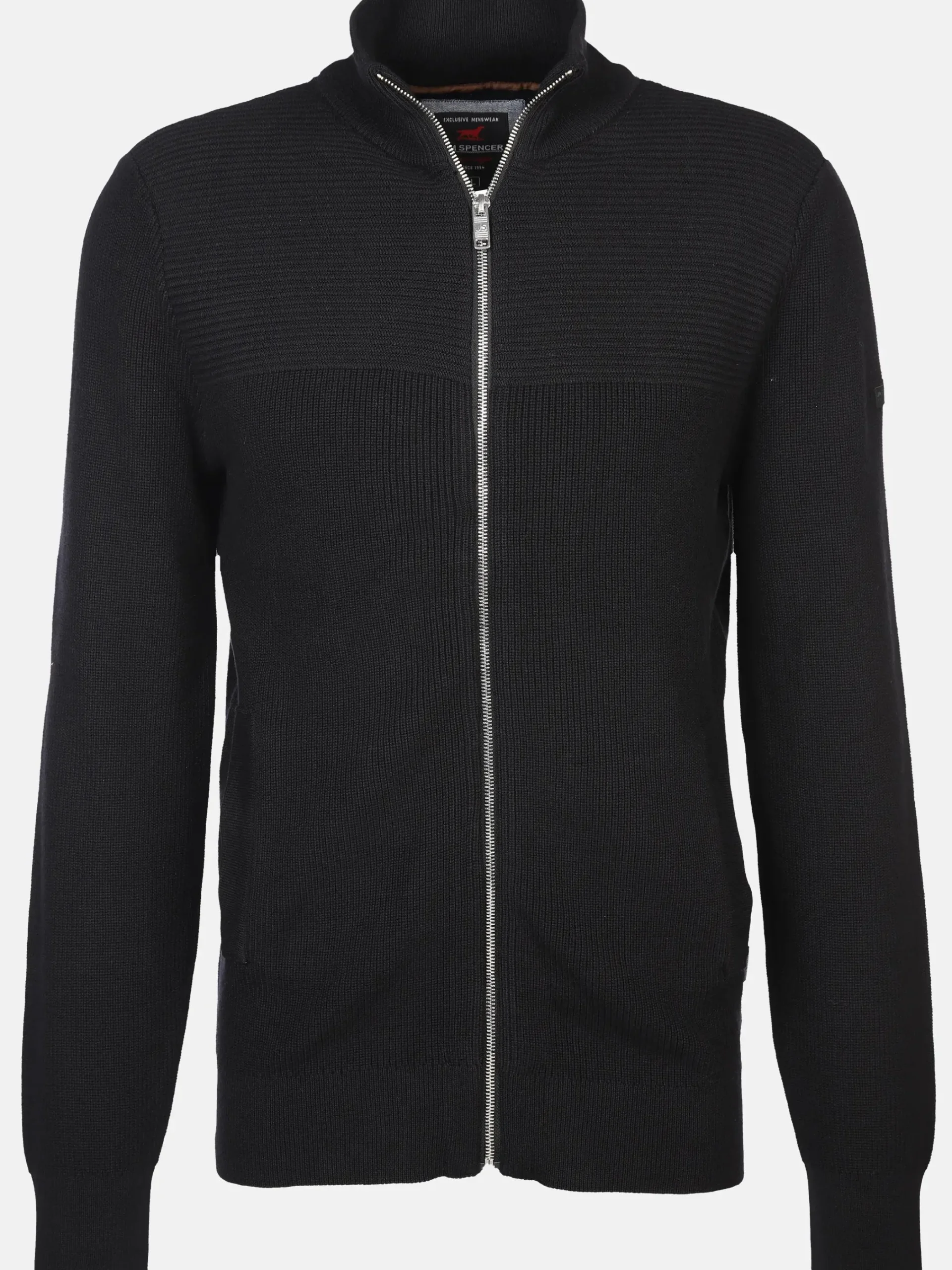 Herren Jim Spencer Herren Strickcardigan mit Reißverschluss