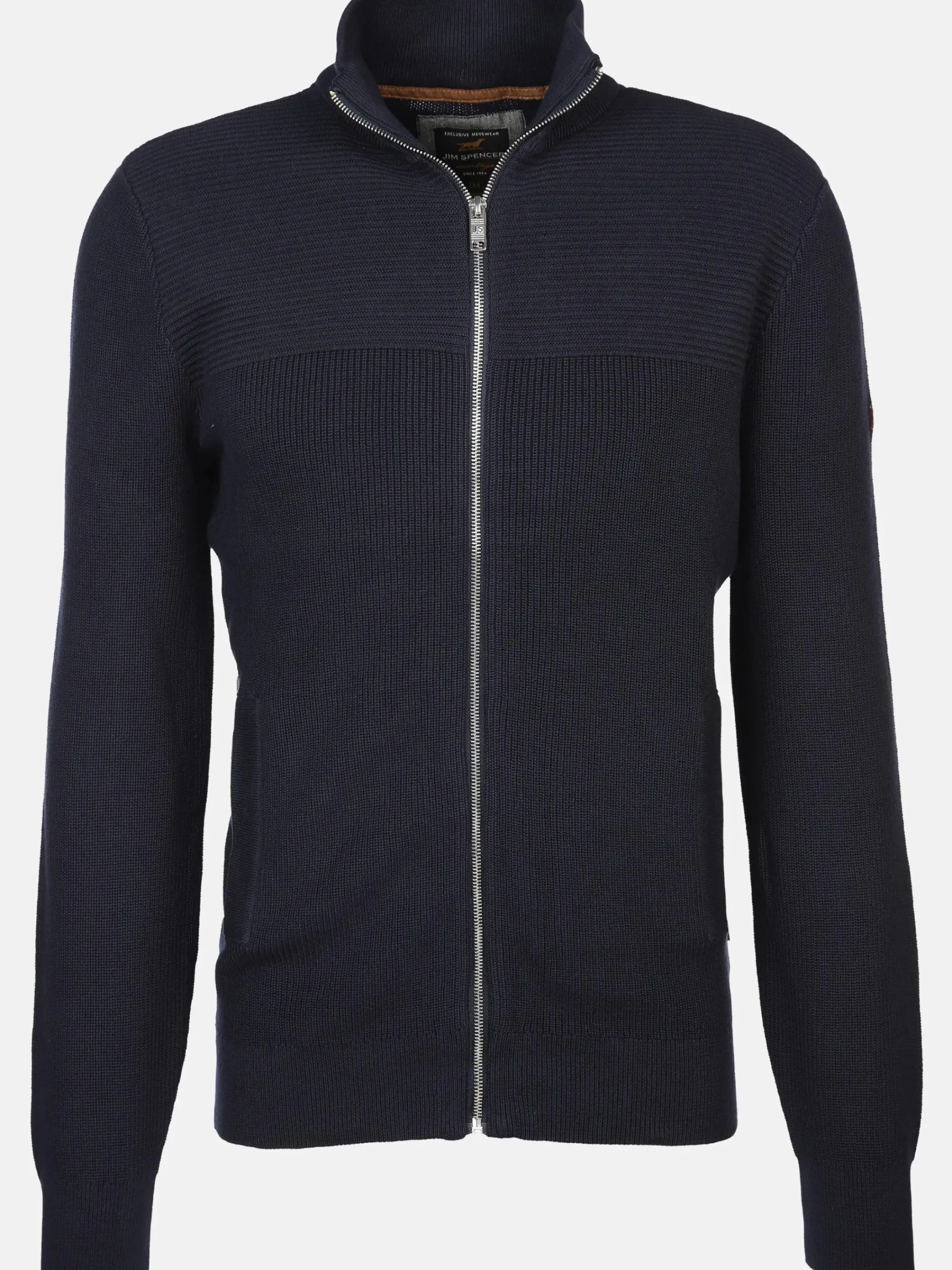 Herren Jim Spencer Herren Strickcardigan mit Reißverschluss