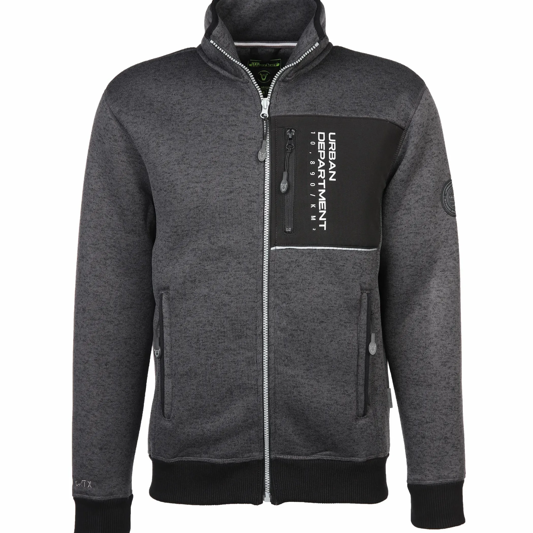 Herren Worker Herren Strickfleece Arbeitsjacke