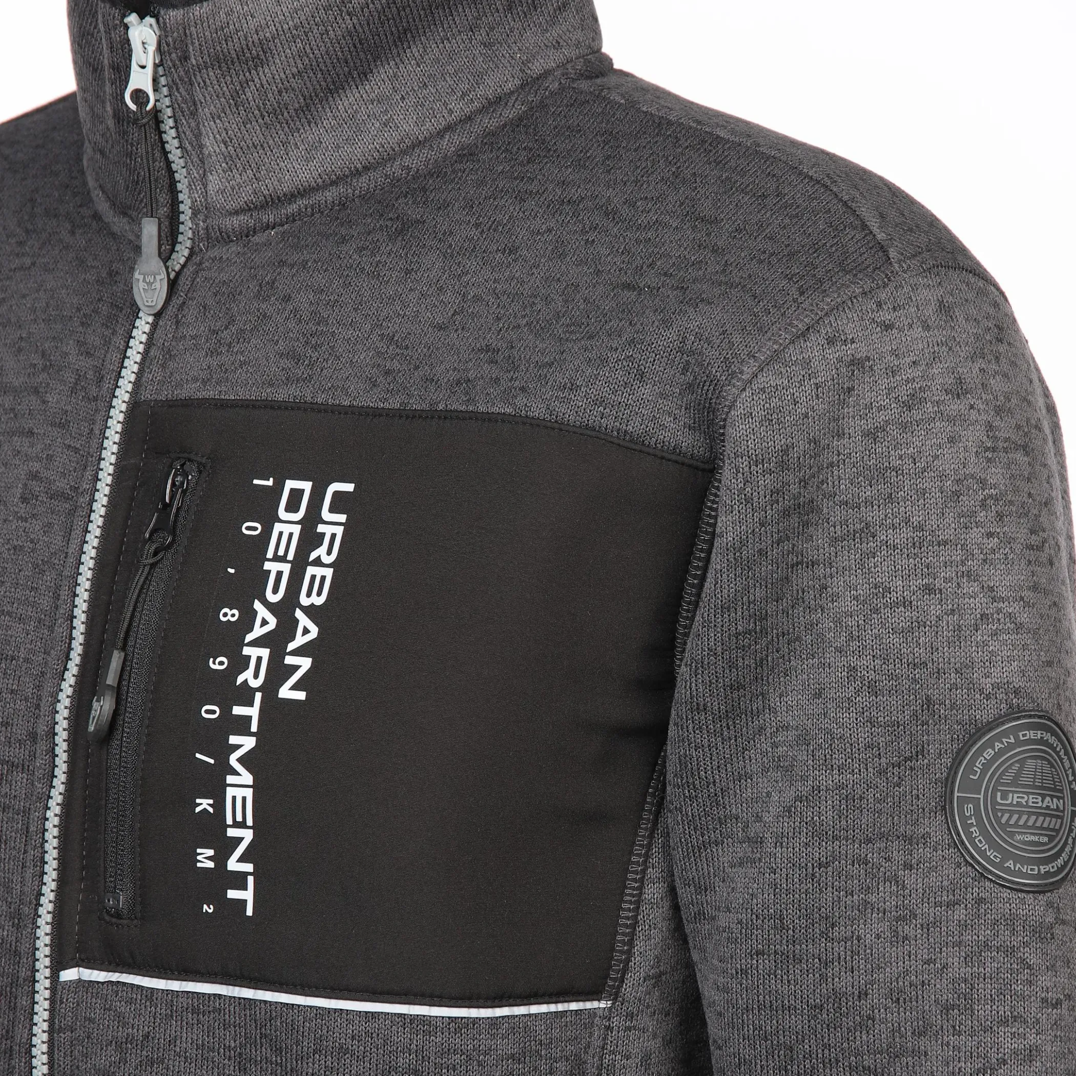 Herren Worker Herren Strickfleece Arbeitsjacke