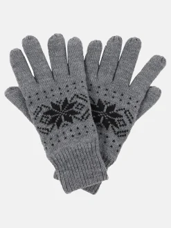 Herren Jim Spencer Herren Strickhandschuhe mit Norwegermuster