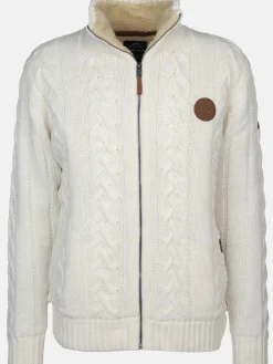 Herren Jim Spencer Herren Strickjacke wattiert im Norwegermuster