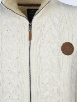 Herren Jim Spencer Herren Strickjacke wattiert im Norwegermuster