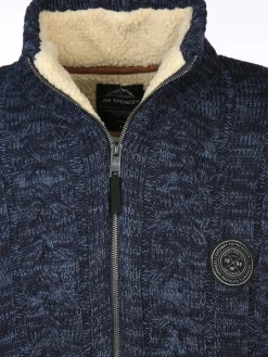 Herren Jim Spencer Herren Strickjacke wattiert im Norwegermuster