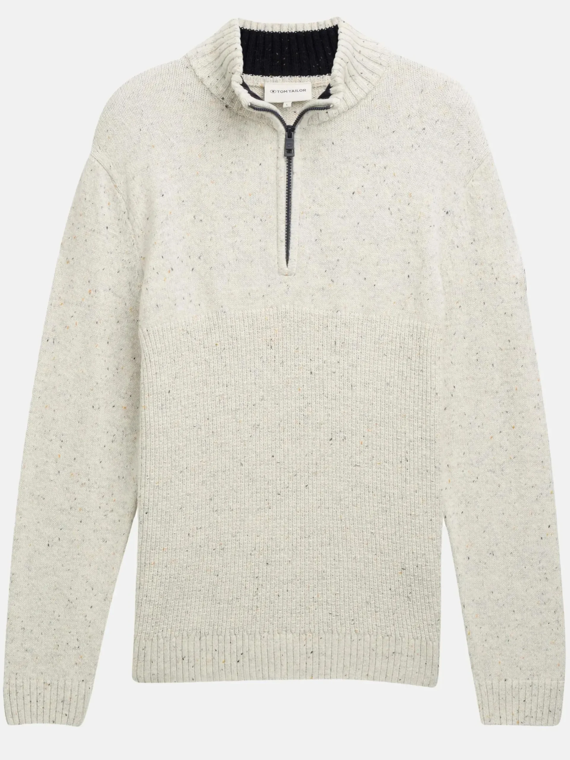 Herren Tom Tailor Herren Stricktroyer in melierter Optik