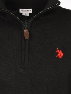 Herren U.S. Polo Assn. Herren Stricktroyer mit Stickerei