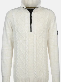 Herren Jim Spencer Herren Stricktroyer mit Zopfmuster