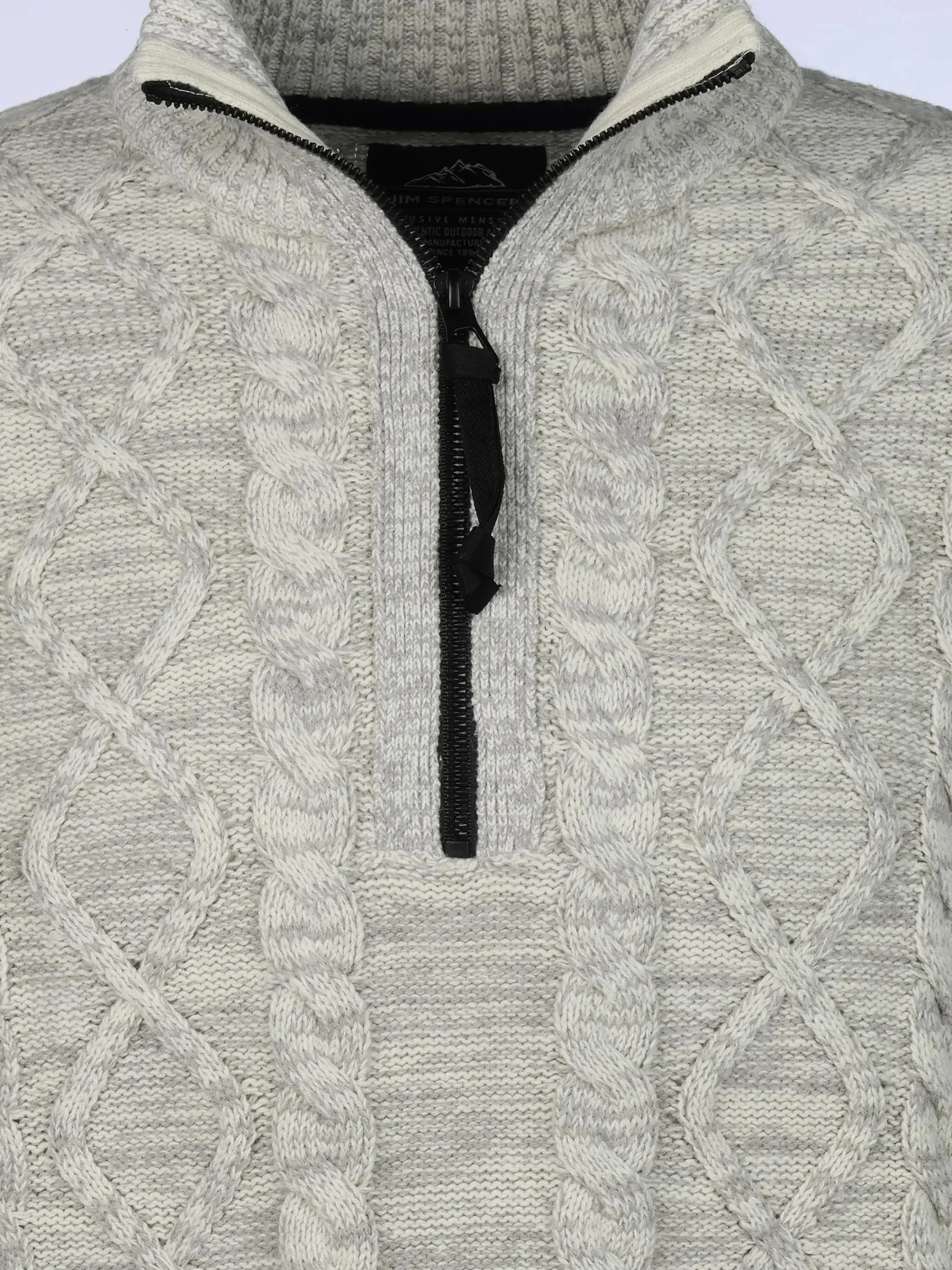 Herren Jim Spencer Herren Stricktroyer mit Zopfmuster