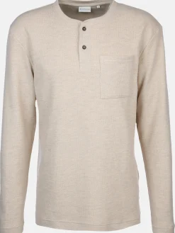 Herren Tom Tailor Herren Struktur Henleyshirt