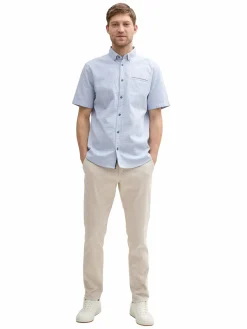 Herren Tom Tailor Herren Strukturhemd mit kurzem Arm