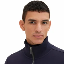 Herren Tom Tailor Herren Sweatjacke in Troyerform